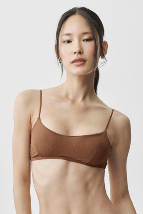 Alo | Airmesh Venus Bralette Bra in Sun Kissed Brown, Size: Small
