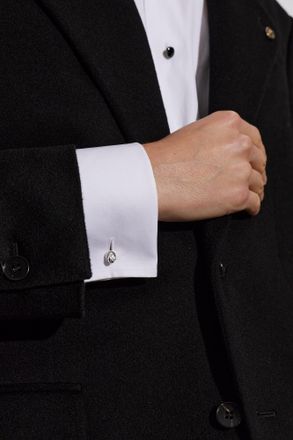 Bottega Veneta Cufflinks, Mens, Silver