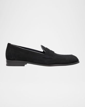 Brioni Men & apos;s Appia Suede Penny Loafers