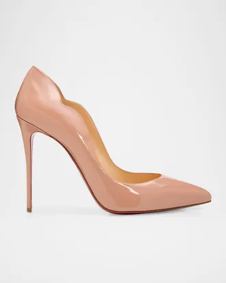 Christian Louboutin 100mm Hot Chick Patent High-Heel Pumps