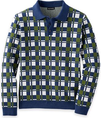 Paul Fredrick Cotton Three Button Polo