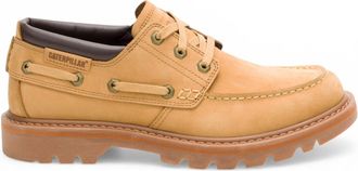 CAT CAT (Caterpillar) Mens Honey Brown Leather Low-Cut Boots - Colorado Boat Lo
