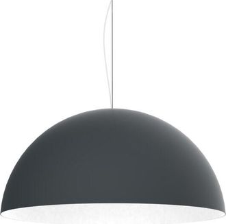 Lumicom Cassis Sospensione, 1XE27, max 42W, metallo, antracite/bianco, D60cm - Lumicom