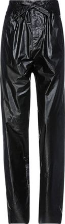 Isabel Marant Coated Black Fabric Pants Size S