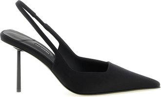 Le Silla Black Slingback Pumps