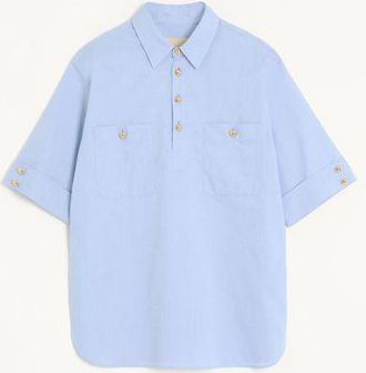 Valentino Oxford Cotton Polo Shirt