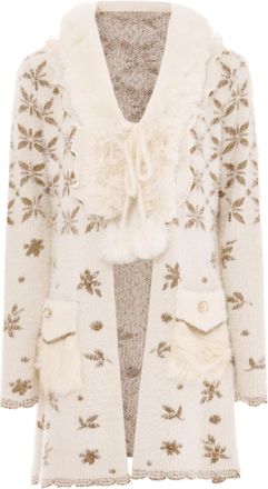 Faina Vest Dames Gebroken wit goud