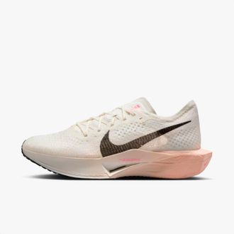 Nike Womens Vaporfly 3 Road Racing Shoes In Sail/crimson Tint/guava
