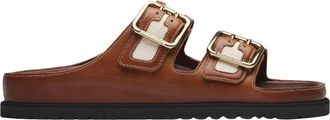 Birkenstock Cinnamon Arizona Bold Anatomical Footbed Slide Sandals