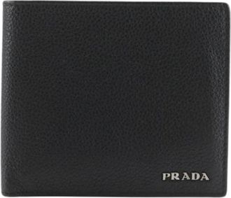 Prada Pre-owned 2Mo 513 Bi-fold Bill Wallet - Heren - Vintage Accessoires - Zwart - ONE Size - Leer - Vintage
