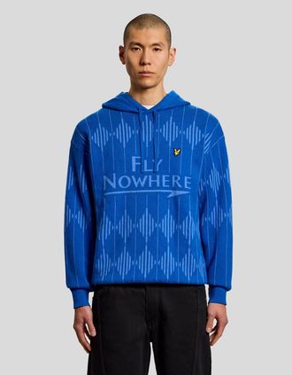 Lyle & Scott Lyle And Scott Mens Cashmere Blend Hoodie - Blue - Size: 36