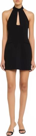 A.L.C. Lucie Halter Mini Dress In Black