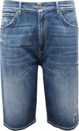 Dondup Italiaanse Bermuda Shorts - Heren - Denim shorts - Blauw - W33 - Katoen - Korte Broeken