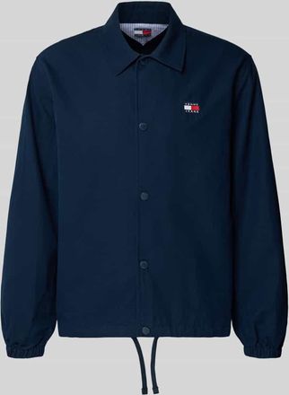 Tommy Jeans Regular Fit Hemdjacke aus reiner Baumwolle in Dunkelblau, Gr&ouml;&szlig;e XXL