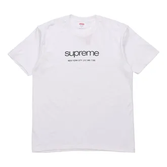 SUPREME SS20 Classic Logo Short Sleeve Unisex White SUP-SS20-265