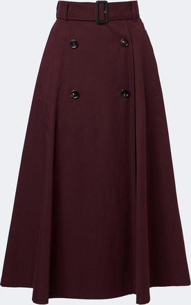 Burberry Brenda cotton midi skirt