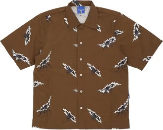 Usual Bruin Monster T-shirt met Korte Mouwen - Heren - Korte mouwen Overhemden - Bruin - M - Polyester - Overhemden
