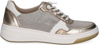 Caprice Emma Sneaker - Dames - Sneakers - Beige - 37 EU - Leer - Schoenen
