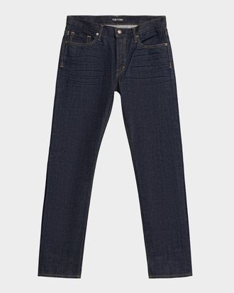 Tom Ford Men & apos;s Dark Rinse Selvedge Straight-Fit Jeans