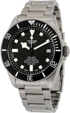 Tudor Pelagos Chronometer Black Dial Titanium Mens Watch M25600TN-0001