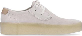 Clarks Lifestyle Schoen - Heren - Sneakers - Wit - 40 EU - Su&egrave;de - Schoenen