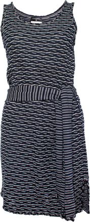 Chanel Pre-owned Womens Blue and white wrap dress Viscose - Size Small