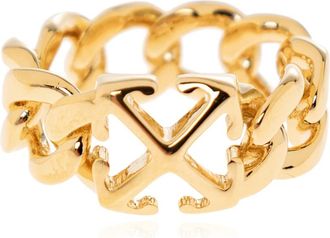 Off-white Arrow Ketting Ring - Dames - Ringen - Geel - 52 MM - Accessoires