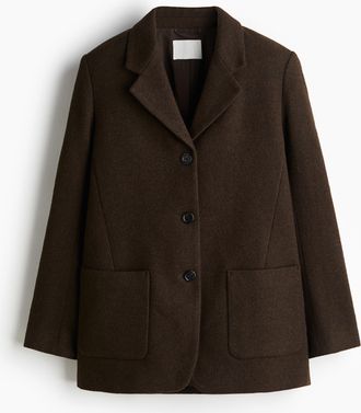 H&M Einreihiger Blazer - Brown