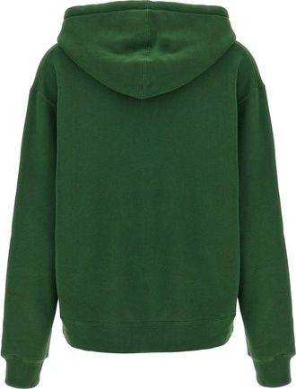 J.W.Anderson Logo-Printed Cotton Hoodie - Green