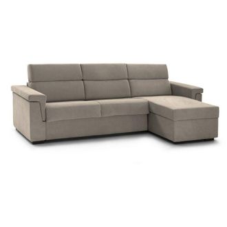 Dmora Dmora - Sof&aacute; Cama Con Pen&iacute;nsula Esca, Sof&aacute; Esquinero Transformable Para Sal&oacute;n, Acolchado, Desenfundable, Calidad 100% Made In Italy, 285x160 H100 Cm, 