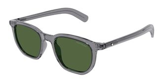 Montblanc MB0352S 003 Mens Sunglasses Grey Size 50