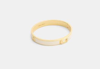 Coach C Hinged Bangle