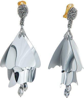 Oscar De La Renta Oscar De La Renta Classic Large Impatiens Earrings