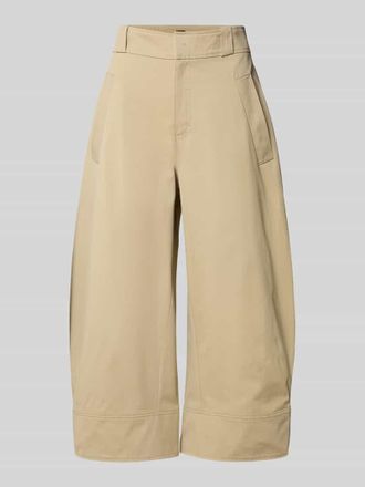 HUGO BOSS Loose Fit Chino aus reiner Baumwolle Modell Tikkara in Beige, Gr&ouml;&szlig;e 34