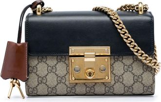 Gucci Pre-owned Gucci Small GG Supreme Padlock Crossbody Ladies WF6TU3BYK5NTDMK2