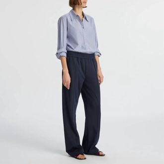 A.L.C. Travis Pull-On Knit Pants In Navy Blue