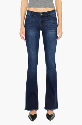 Kancan Anne Low Rise Bootcut Jeans in Dark Wash at Nordstrom, Size 25
