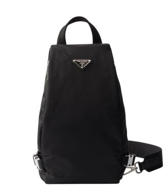 Prada Black Logo Large Crossbody Bag