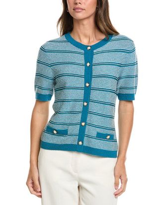 St. John Wool-Blend Cardigan
