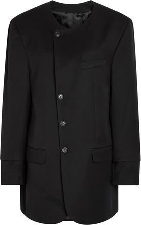 BETTTER Oversized Wool-blend Mini Blazer Dress - Black - S (UK8-10 / S)