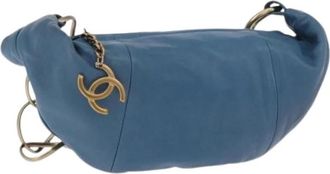 Chanel Pre-owned Vintage Schoudertas - Dames - Vintage Schoudertas - Blauw - ONE Size - Vintage