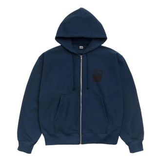 St&uuml;ssy 8 Ball Zip Hoodie Navy 1975103-NAVY