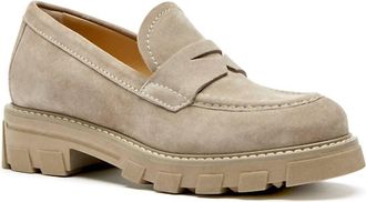 La Canadienne Womens Daniel Loafers In Light Beige