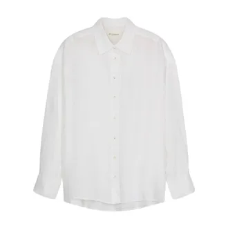 Closed Closed, Shirts, female, White, Size: 2XS Camicia over in lino
