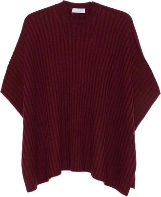Gabriela Hearst Baron Knit Cropped Poncho