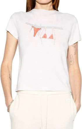 Re/Done Classic Bare Minimum Tee In Vintage White
