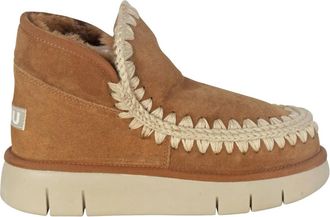 Mou Eskimo Bounce Sneaker - Dames - Winterlaarzen - Bruin - 40 EU - Wol - Schoenen