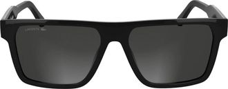 Lacoste Stijlvolle zonnebril in zwart - Heren - Zonnebrillen - Zwart - 56 MM - Accessoires