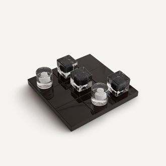 AM.PM Tic-tac-toe-spel van mondgeblazen glas, PERSEE