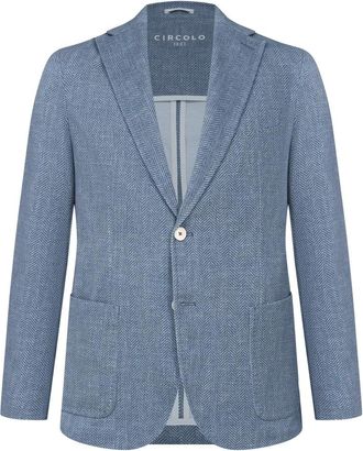 Circolo 1901 Cn5245 Piquet Blazer - male - Circolo 1901 - Blazers - Blue - 2XL - Jackets